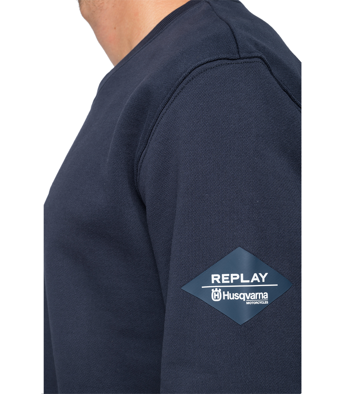 コットンクルーネック スウェットシャツ REPLAY FOR HUSQVARNA 詳細画像 ロイヤルブルー 6